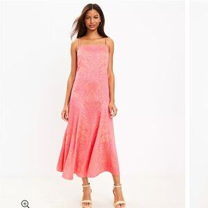 LOFT Floral Slip Dress Size 8